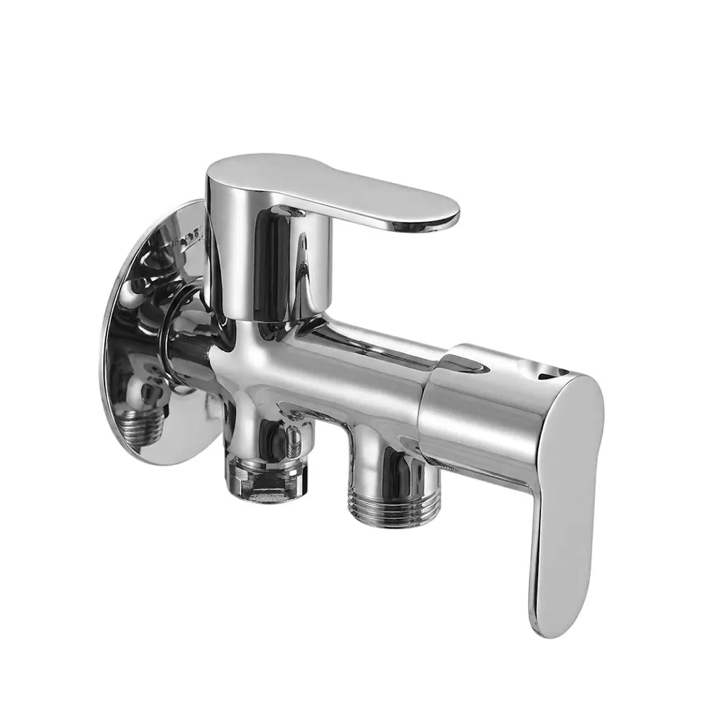 PLUMBER Ecoline Series Euphoria Range Bib Tap Two Way, Chrome Finish and Wall Mounted, EPA-0209