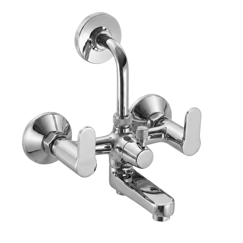 PLUMBER Ecoline Series Euphoria Range Wall Mixer Telephonic With L Bend for Overhead Shower, EPA-5100LB