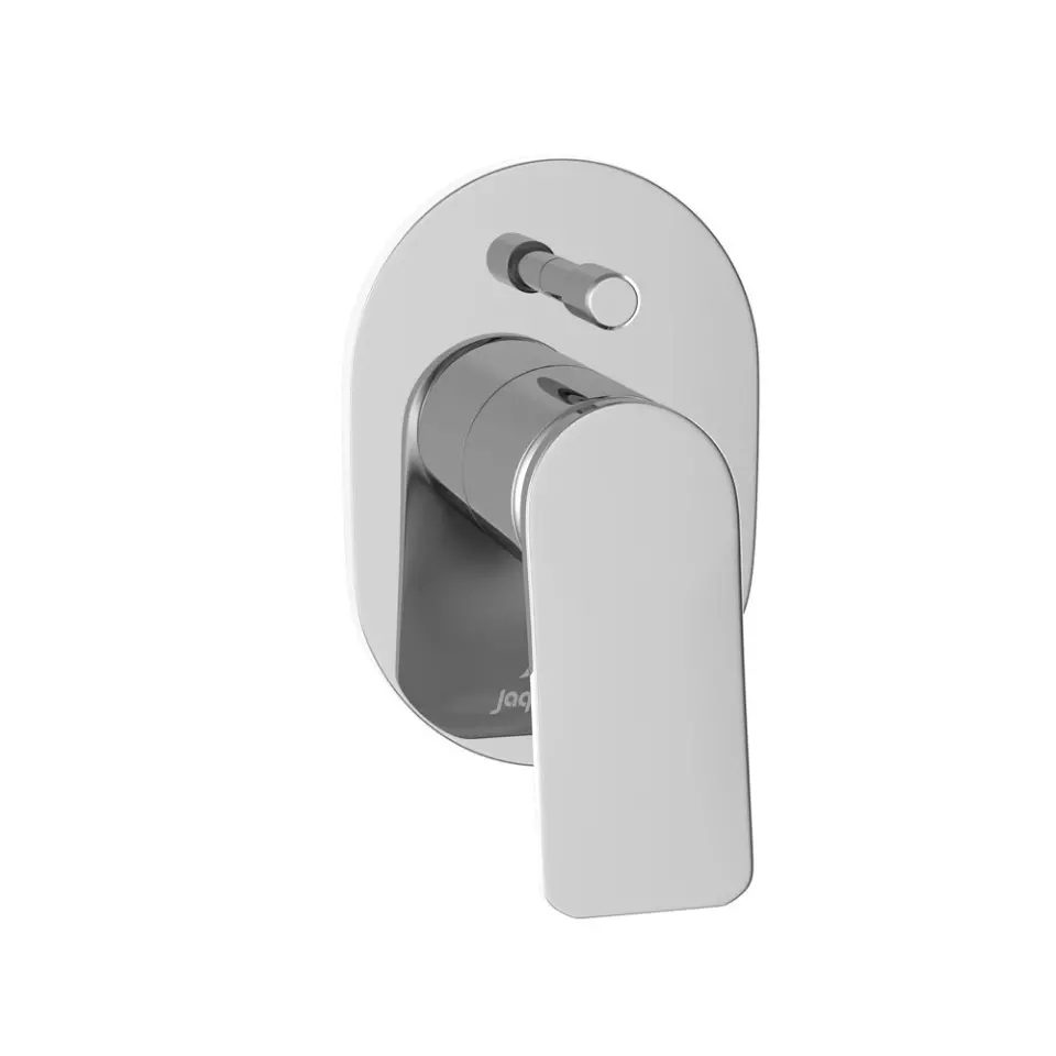 Jaquar Laguna Single Lever Hi-Flow Exposed Parts Kit with Button Assembly Sleeve Silver Stainless Steel for Home Use, LAG-CHR-91079NK