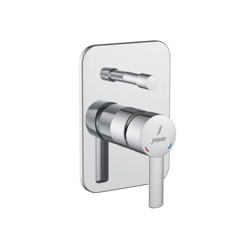 Jaquar Fusion Prime Single Lever Exposed Parts Kit with Button Assembly Sleeve Silver Stainless Steel for Home Use, FUP-CHR-29065MKPM