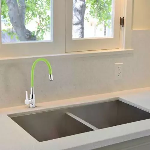 Hindware Basin Mixer Tap Brass Chrome Finish Green, F920006