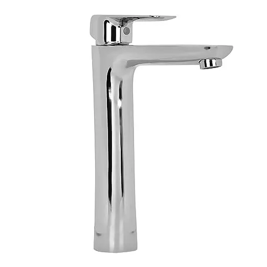 Hindware Fluid Basin Mixer Tap Brass Chrome Finish Silver, F400014
