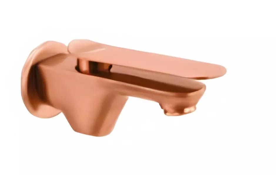 CERA Brooklyn Single Lever Bib Cock with Wall Flange and Aerator Antique Copper, F1018151AC
