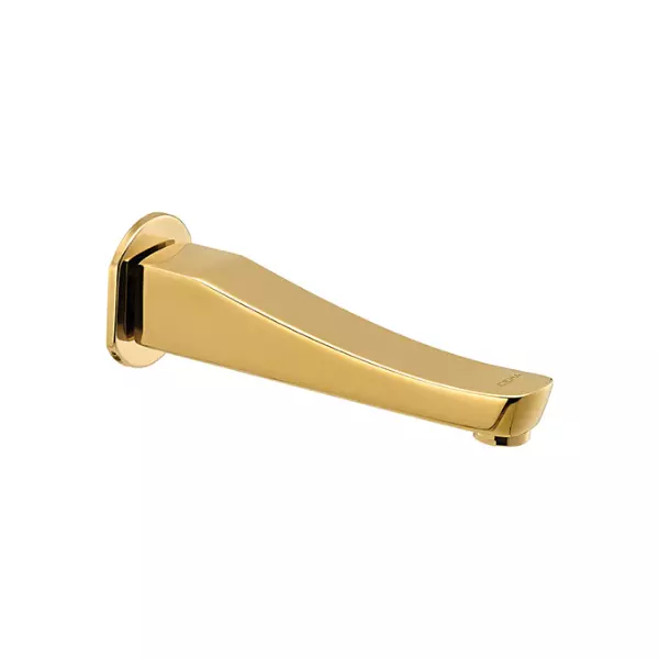 CERA Perla Single Lever Wall Mount Bath Tub Spout with Wall Flange French Gold, F1012661FG