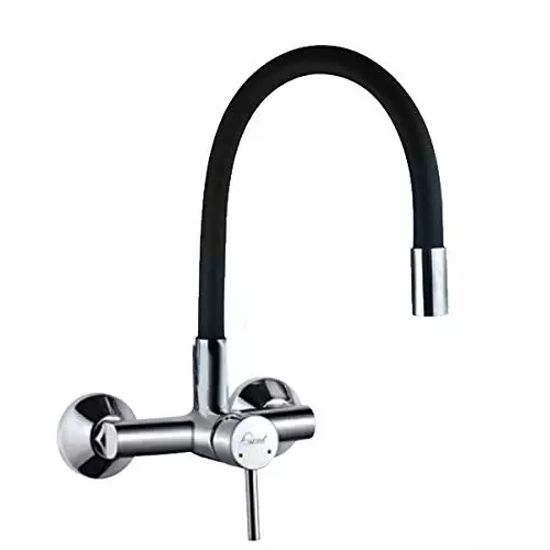 Aquieen Sink Mixer Tap Brass Chrome Finish Black, AQN 755