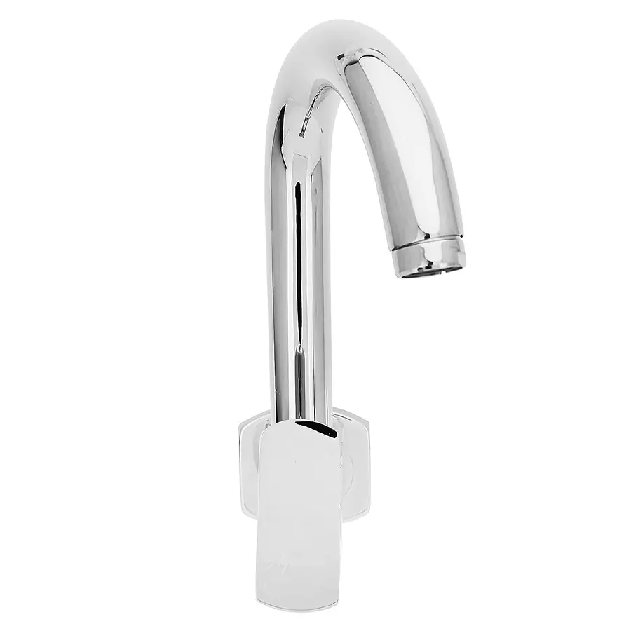 Aquieen Zura Sink Tap Brass & Ceramic Wall Mount Silver, AQN 963