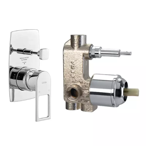 CERA Winslet Single Lever Wall Mount 5 Way Concealed Diverter, F1099711 + F4020101 (Set of 2 Pcs)