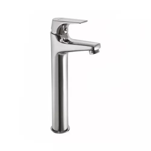 PLUMBER POEM High Neck Single Lever Basin Mixer with 265 mm Extended Body, 450 mm Long Flexible Connector, PM-3145