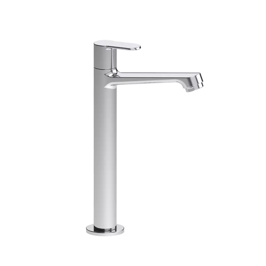 Hindware Tall Pillar Cock Studio Series Silver Stainless Steel Chrome Finish, F690002