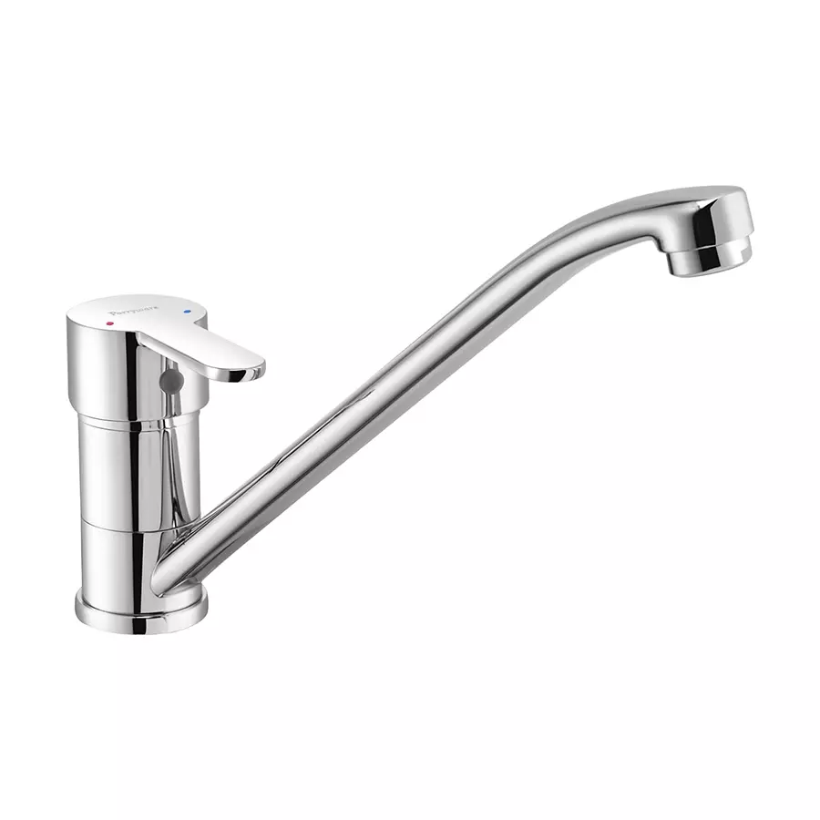 Parryware Single Lever Sink Mixer Claret Series Silver Stainless Steel Chrome Finish, G5249A1