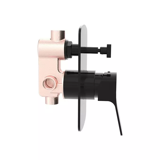 CERA Sylvina Basin Mixer Single Lever Wall Mount PVD Finish Black Matte, F1021721BM