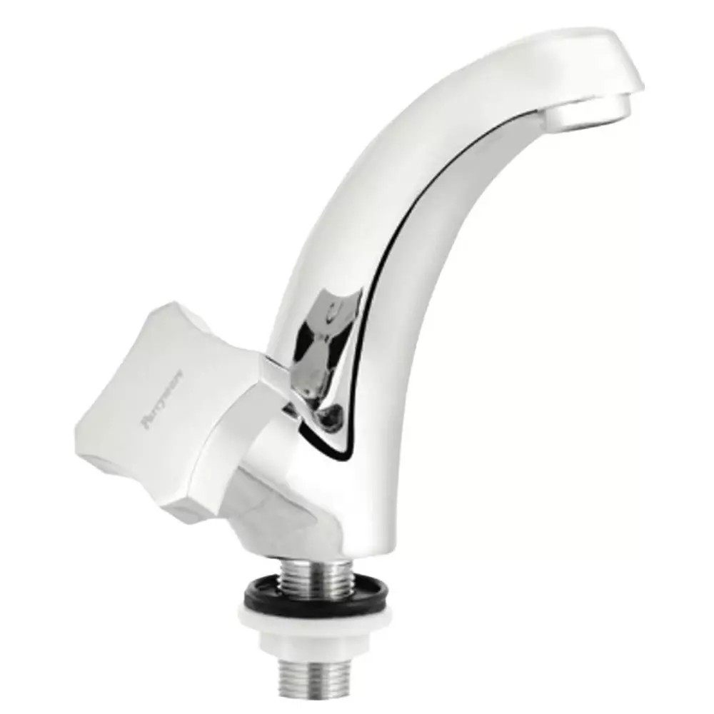 Parryware Swan Neck Pillar Cock Jade Silver Chrome Finish, G0268A1GE