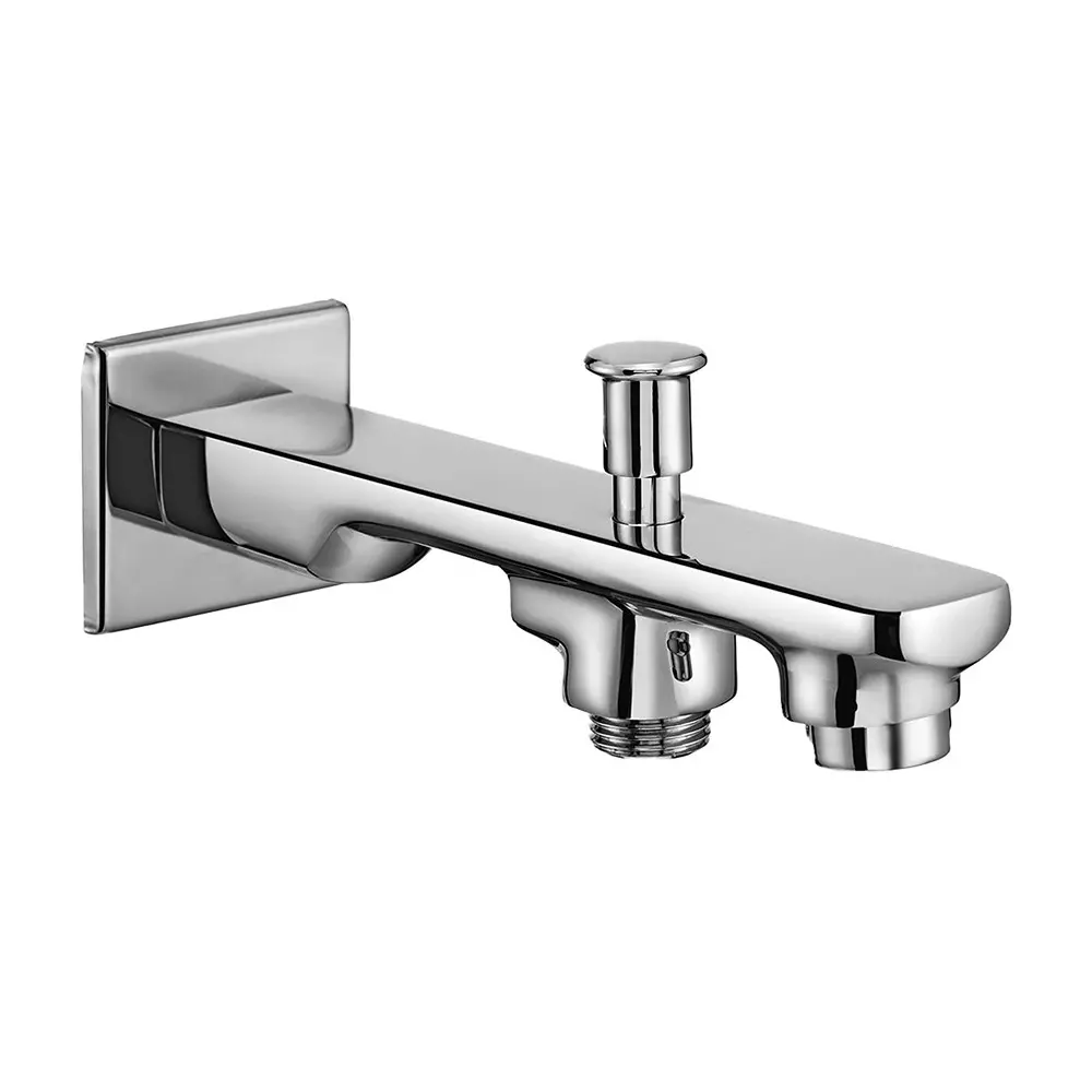 Parryware Spout with Diverter Quattro Silver Chrome Finish, T2328A1