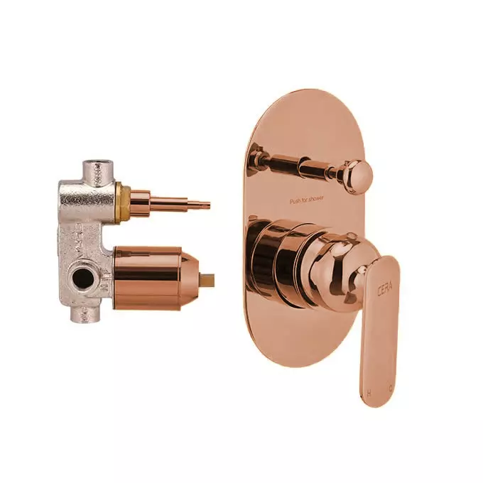 CERA BROOKLYN Diverter System Quarter Turn Exposed Part + Concealed Part Wall Mount, F1018722 + F4030101