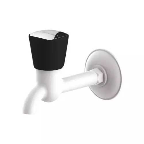 SUPREME Crown Series Long Bib Tap Full Turn Plastic 15 mm, O Black