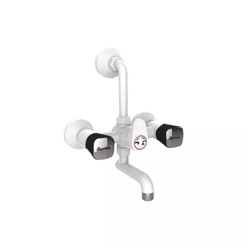 SUPREME Crown Series Wall Mixer Full Turn Plastic, O Black