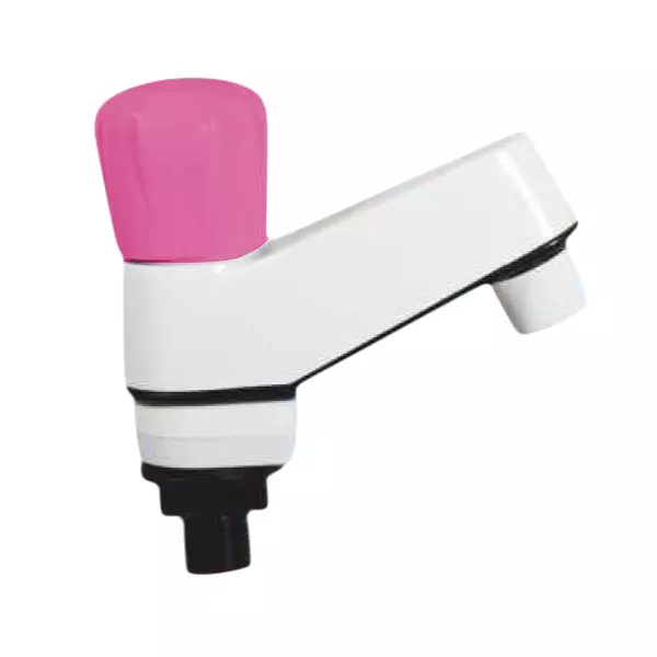 SUPREME Elegant Series Pillar Tap Quarter Turn Plastic, Pink