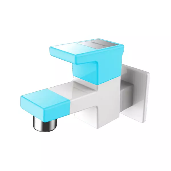 SUPREME Alpha Series Bib Tap Quarter Turn Plastic, Blue