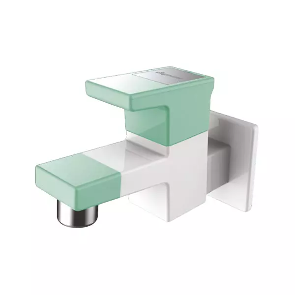 SUPREME Alpha Series Bib Tap Quarter Turn Plastic, Green