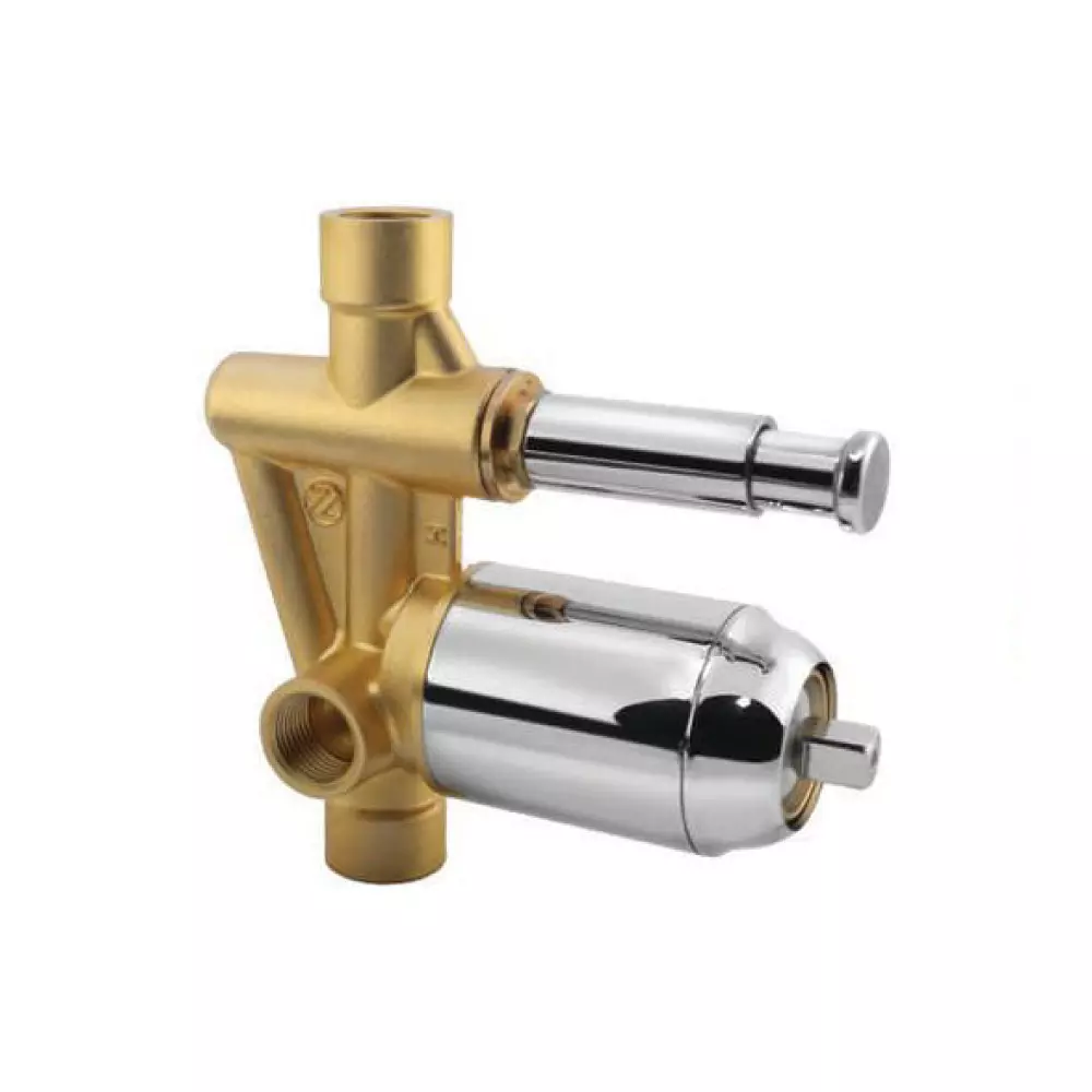 Somany Single Lever High Flow Concealed Diverter Body French Collection Chrome Finish Wall Mount, 272110050031