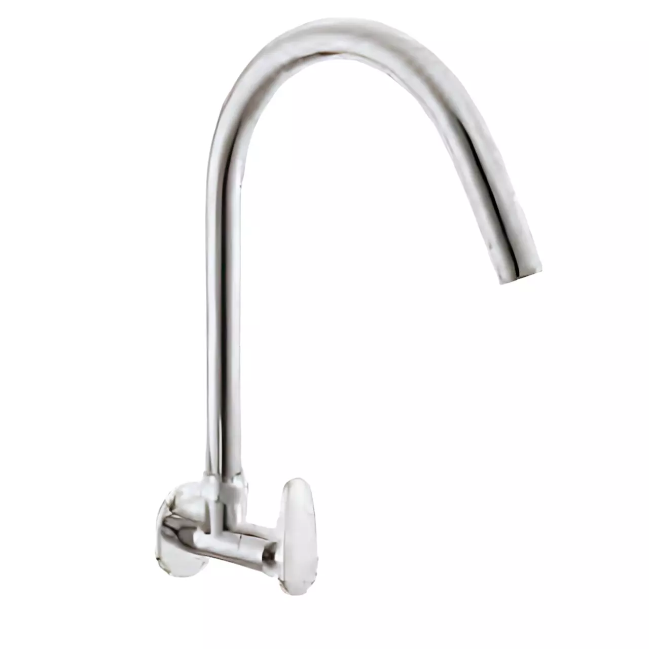 Somany Sink Cock with Extended Spout Signature Collection Spanda Series Chrome Finish Metal Body, 272210440191