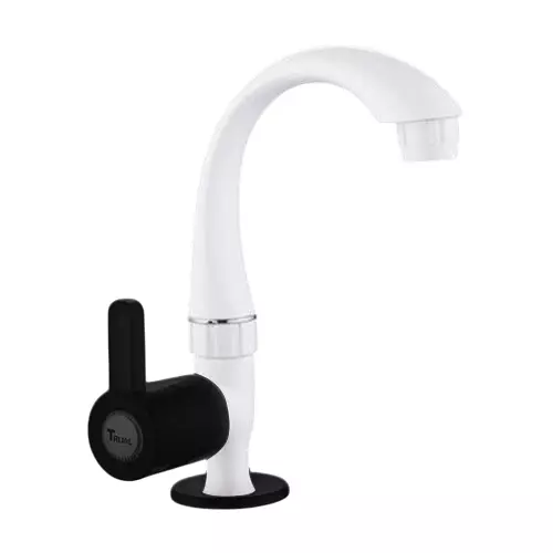 TRIJAL Dolphin Elite Swan Neck White, Charcoal 15 mm Thread, DLE-110 (Pack of 24)