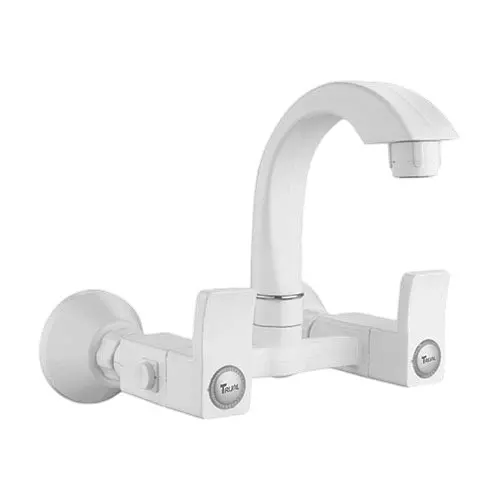 TRIJAL Spark Sink Mixer With Flange White 15 mm Thread & 20 mm Spindle, SPK-113 (Pack of 12)