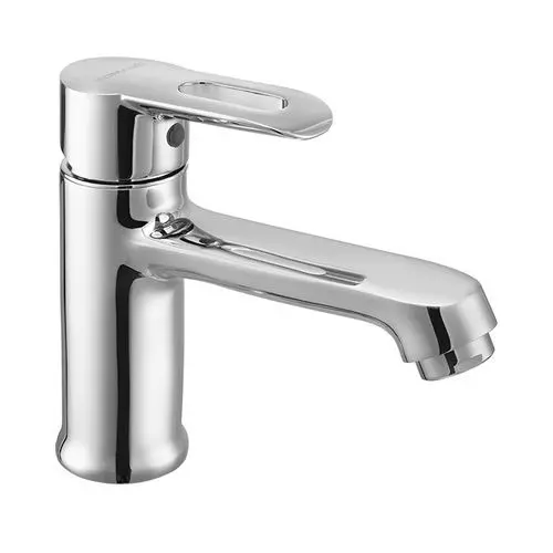 Somany Single Lever Basin Mixer Signature Collection Casper Series Chrome Finish Metal Body Deck Mount, 272111410041