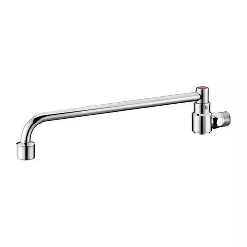 Somany Sink Cock with Swinging Spout Signature Collection Lab Tap Series Chrome Finish Wall Mount, 272210050031