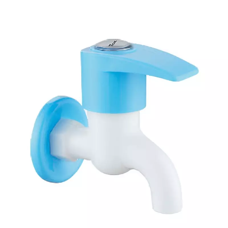 TRIJAL Silver Bib Cock with Flange White, Blue, SLV-100 (Pack of 48)