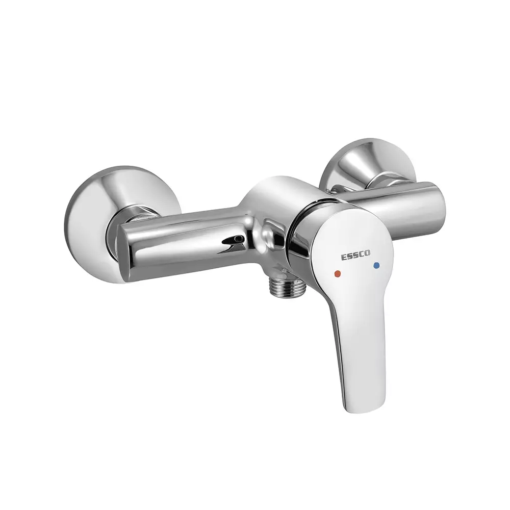Essco by Jaquar Single Lever Exposed Shower Mixer for Connection to Hand Shower with Connecting Legs & Wall Flanges, STE-107149