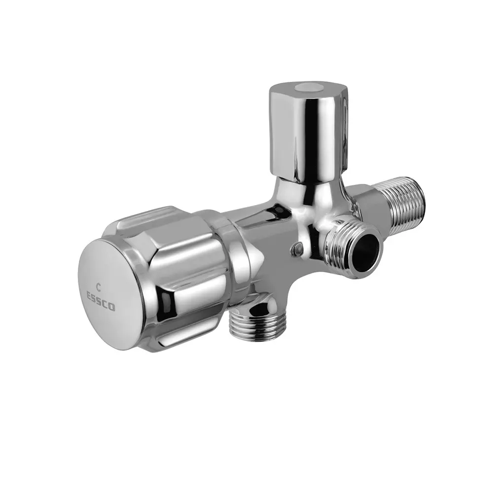 Essco by Jaquar Delux 2-Way Angle Valve Chrome Finish, DLX-526AKN
