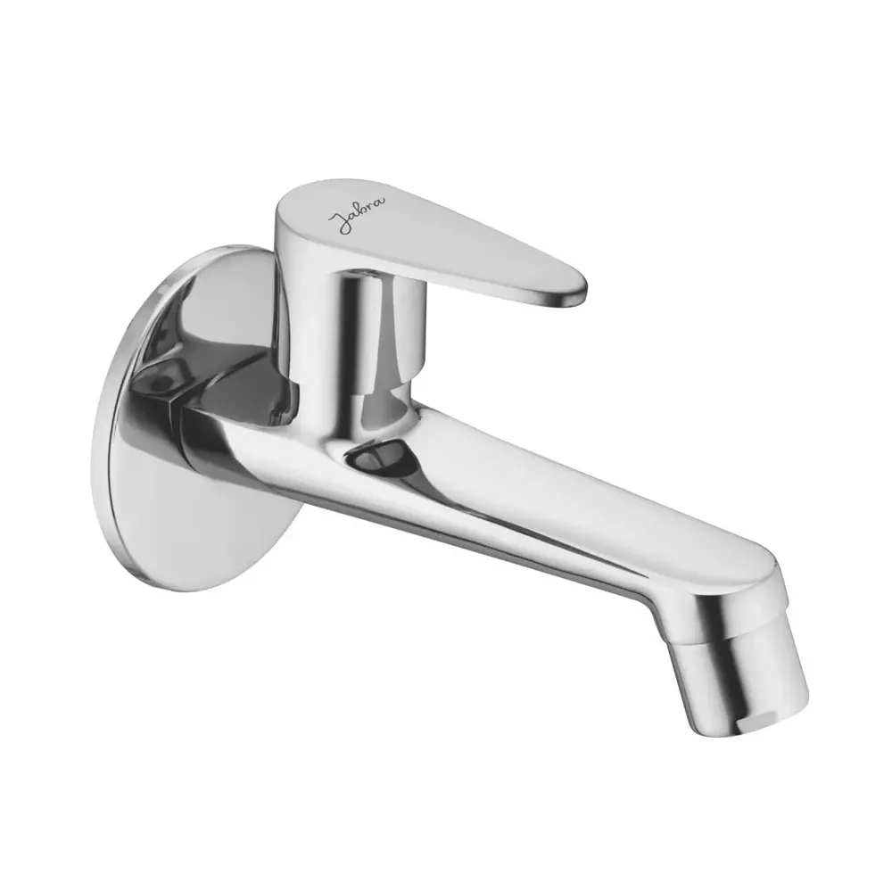 Jabra Long Body Cock Vignet Series Brass Chrome Finish Wall Mount Silver