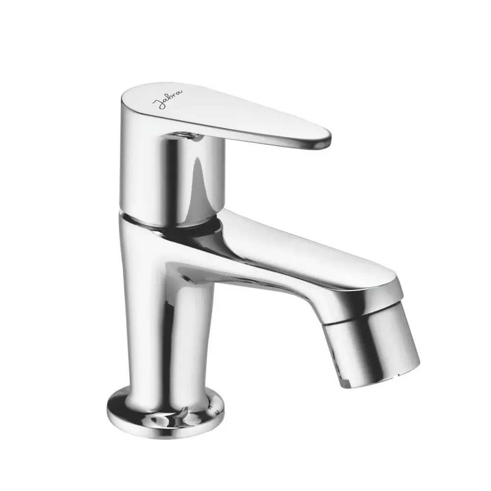 Jabra Pillar Cock Vignet Series Brass Chrome Finish Deck Mount Silver