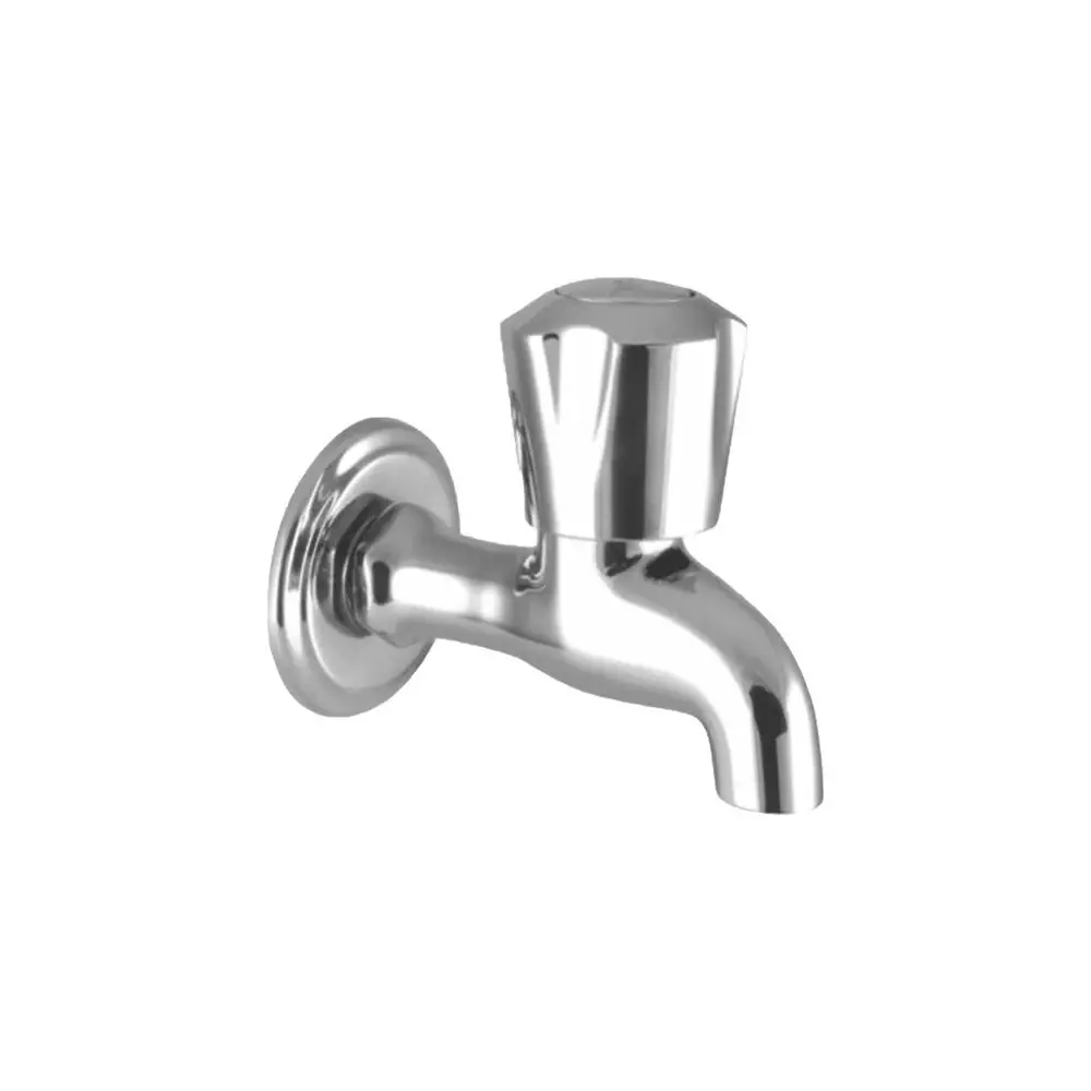 Jabra Bib Cock Sleek Series Brass Chrome Finish Wall Mount Silver