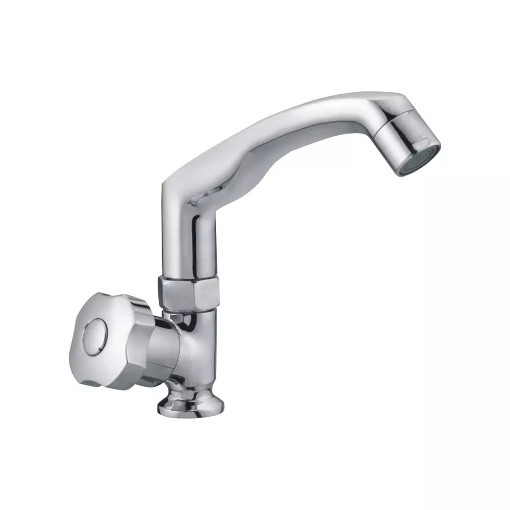 PLATO VALURA Series Swan Neck Deck Mount Silver, V-008 LT