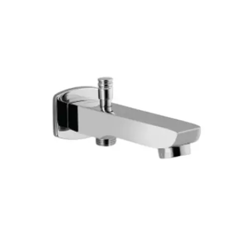 CASLLA Bath Tub Spout with Tipton Button Cooper Series Brass Chrome Finish Silver, CPR-CHR-822308