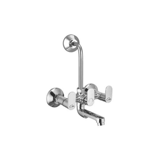 CASLLA Wall Mixer with Provision for Overhead Shower Candy Series Brass Chrome Finish Silver, CNY-CHR-712314