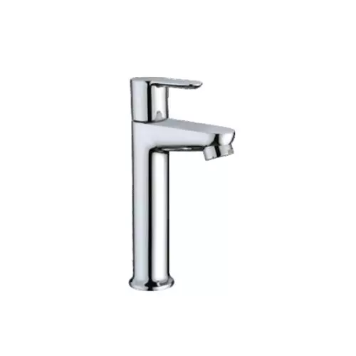 CASLLA Single Lever Basin Mixer Long Clarx Series Brass Chrome Finish Silver, CLX-CHR-722302