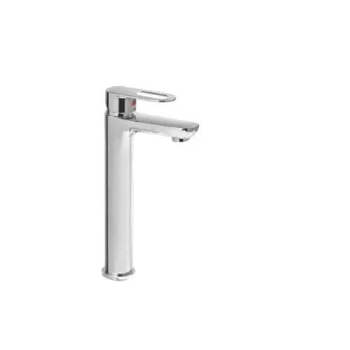 CASLLA Single Lever Basin Mixer Long Conza Series Brass Chrome Finish Silver, CNA-CHR-732302