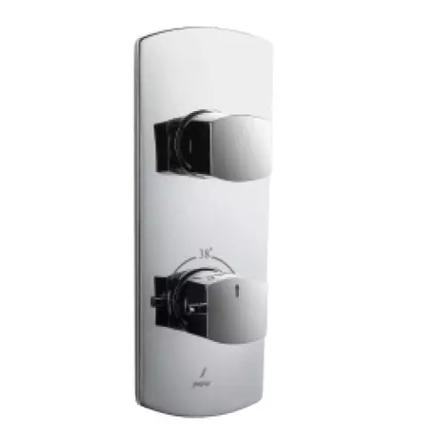 Jaquar Exposed Part Kit of Thermostatic Shower Mixer Kubix Prime Series Chrome Finish for ALD-661N