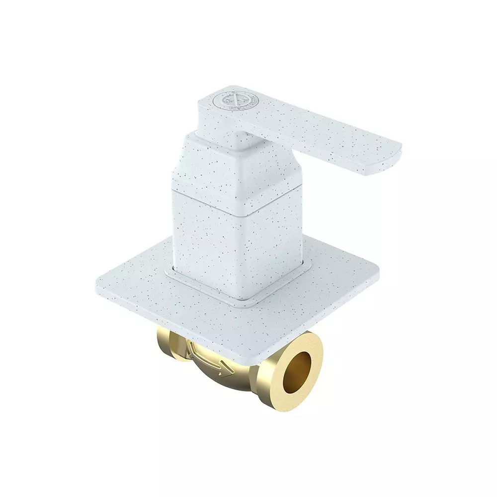 RN Concealed Stop Tap Brass Marble 3/4 Inch (20 mm) Size for Kitchen & Bathroom Use, RNABP18B05