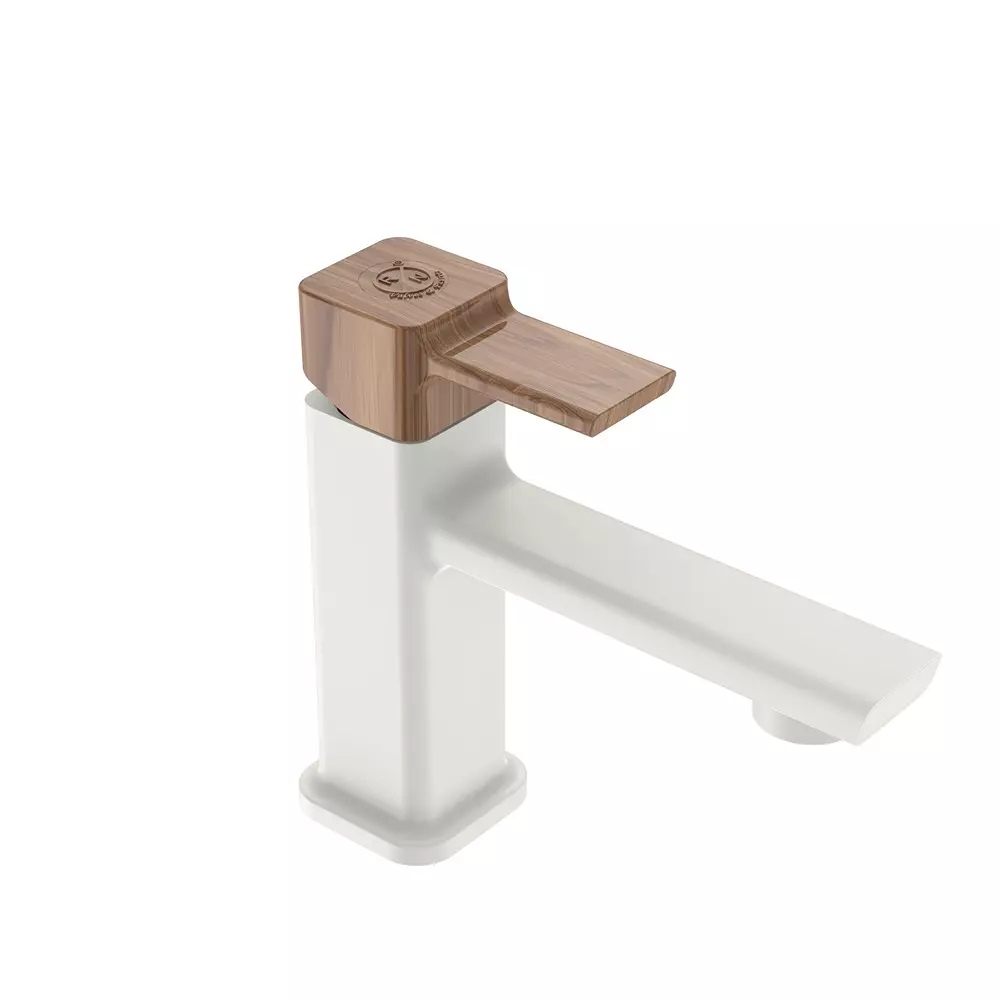 RN Virtu Pine Collection Single Lever Basin Mixer Tap PTMT Pine 1/2 Inch (15 mm) Size for Kitchen & Bathroom Use, RNVIR36H07