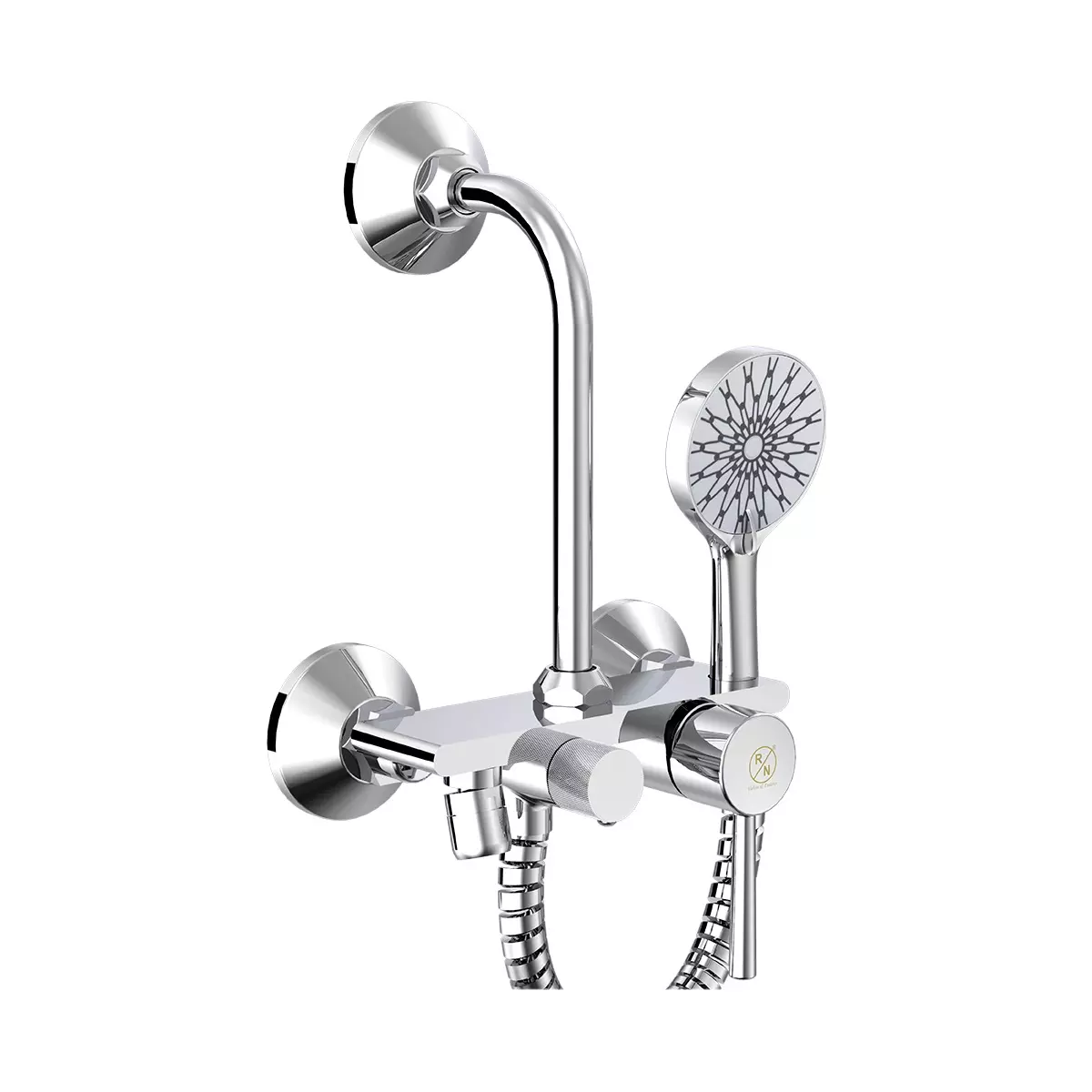 RN Rose Pro Collection Single Lever L-Bend Wall Mixer Tap 1/2 Inch (15 mm) Size Chrome Plated Stainless Steel, RNROP24G14