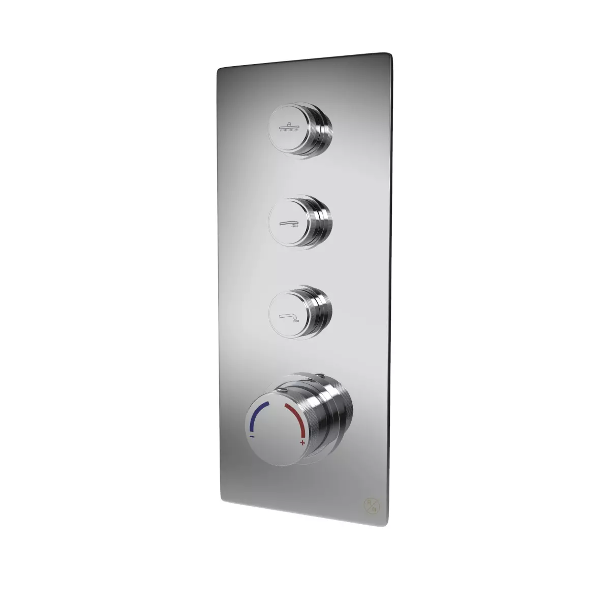 RN Hi Flow Thermostatic Diverter Kit Chrome Plated 3 Way Stainless Steel for Bathroom & Toilets Use, RN3WDIV009