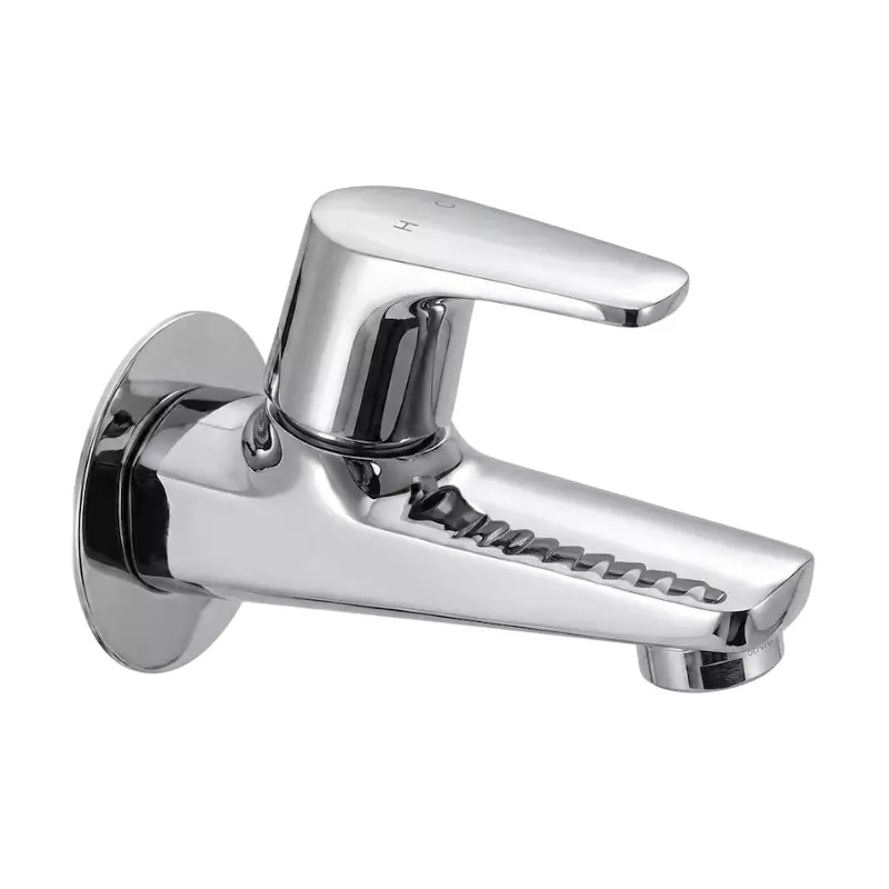 PLUMBER Ecoline Series Estel Range Bib Tap With Foam Flow, Chrome Finish and Wall Mounted, ETL-0202