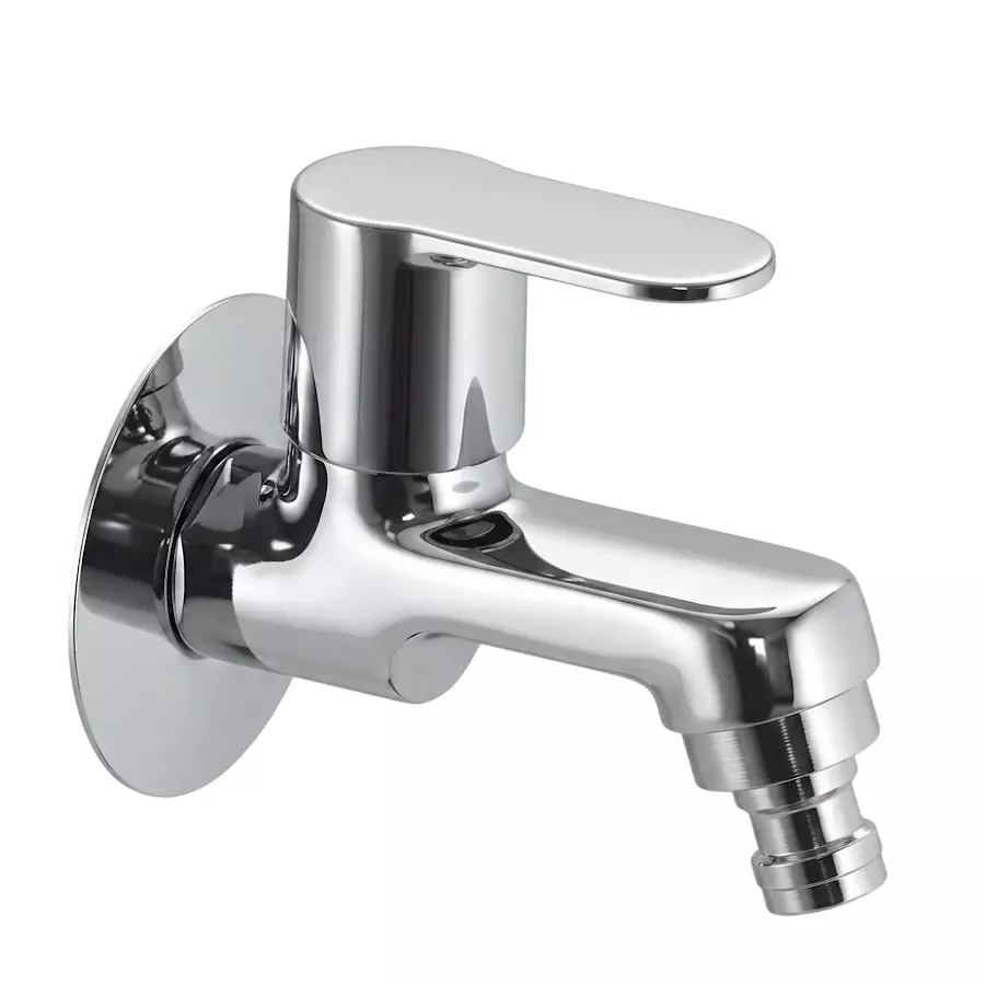 PLUMBER Ecoline Series Euphoria Range Washing Machine Tap, Chrome Finish and Wall Mounted, EPA-0215