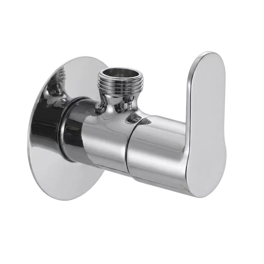 PLUMBER Ecoline Series Euphoria Range Angle Tap, Chrome Finish and Wall Mounted, EPA-0507