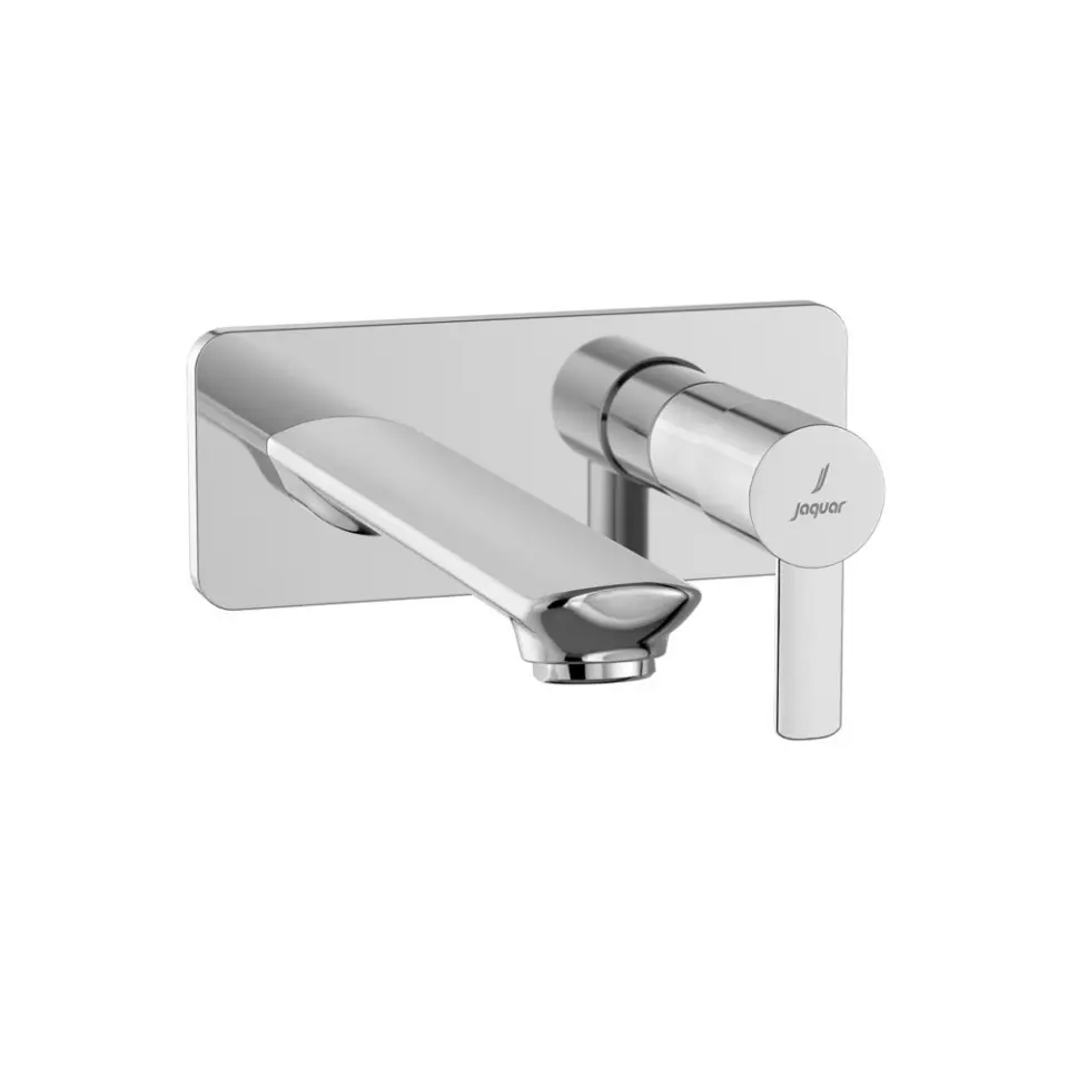 Jaquar Fusion Prime Exposed Part Kit of Single Concealed Stop Tap with Basin Spout Silver Stainless Steel for Home Use, FUP-CHR-29441KPM
