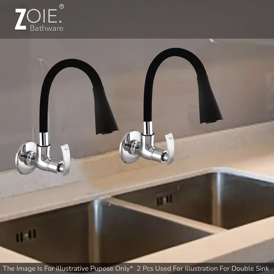 Zoie Viva Brass Chrome Finish Kitchen Sink Tap with Swivel Spout, Z28040